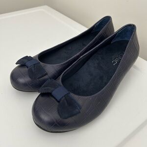 Vionic Lydia Croc Flats Blue Size 6.5